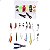 Kit Pesca Iscas Artificiais + Alicate + Estojo 101 Peças - Imagem 2