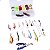Kit Pesca Iscas Artificiais + Alicate + Estojo 101 Peças - Imagem 11