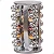 Rack Giratório Aço Inox Giratório 20 Potes Para Especiarias - Imagem 1