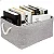 Caixa Cesto Organizador Tecido Lona Resistente 41x32x20cm - Imagem 11