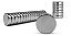 Kit com 10 Ímãs de Neodímio 12x3mm Disco Super Forte - Imagem 1