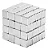 Kit com 50 Peças Ímã de Neodímio Quadrado 10x10x2mm N35 Super Forte - Imagem 2
