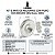 Kit com 5 Peças Ímã de Neodímio 20x3mm N35 Disco com Furo - Imagem 1