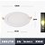 Plafon Painel LED Embutir Redondo 6W Branco Quente 3000K Bivolt – Iluminação Moderna e Eficiente - Imagem 1