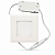 Plafon Painel de LED QUADRADO de Embutir 12cm de diâmetro Bivolt (110/220V)- 6W - 6500k - Imagem 1