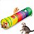 Túnel Brinquedo para Gato Dobrável Colorido com Bolinha – 120cm x 25cm - Imagem 2
