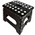 Banqueta Plástica Dobrável Preta 19 cm – Lorben | Suporta 150 kg - Imagem 1