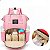 Mochila Maternidade Bebê Grande Bolso Térmico Mamadeira Reforçada Viagem Passeio - Imagem 7