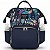 Mochila Maternidade Multifuncional Estampada Floral Grande Capacidade Bolsa Mamãe Bebê - Imagem 1