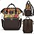 Mochila Maternidade Multifuncional Estampada Floral Grande Capacidade Bolsa Mamãe Bebê - Imagem 4