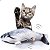Peixe Elétrico Recarregável Interativo para Gatos USB - Imagem 8