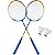 Kit Badminton Lorben 2 Raquetes e Petecas lazer Completo - Imagem 2