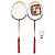 Kit Badminton Lorben 2 Raquetes e Petecas lazer Completo - Imagem 3