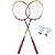 Kit Badminton Lorben 2 Raquetes e Petecas lazer Completo - Imagem 1
