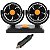 Ventilador Automotivo 24v Carro Van Caminhão Potente Oscilante 360 Graus Silencioso - Imagem 1