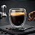 Kit 6 Copos Vidro Duplo 250ml Parede Dupla Térmico Café Expresso - Imagem 11