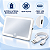 Espelho para Quebra-Sol Carro LED Touch 3 Cores USB-C portatil Branco - Imagem 7