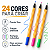 Kit 24 Canetas Coloridas Ponta Fina 0,4mm Fine Line para Desenho e Escrita - Imagem 11