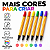 Kit 24 Canetas Coloridas Ponta Fina 0,4mm Fine Line para Desenho e Escrita - Imagem 2