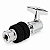 Presilha Universal Hi-Hat Chimbal Bateria Cromada 8 mm - Imagem 1