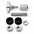 Presilha Universal Hi-Hat Chimbal Bateria Cromada 8 mm - Imagem 6