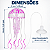 Enfeite para Aquário Água-Viva Artificial de Silicone Flutuante com Efeito Neon Fluorescente - Imagem 6