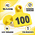 Kit com 100 Etiquetas Auriculares para Gado, Porcos e Ovelhas – Numeradas de 001 a 100, em TPU Amarelo com Pino Metálico - Imagem 5