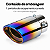 Ponteira Escapamento Esportiva Azul Queimado Burn tip escapamento curvo - Imagem 8