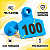 Kit com 100 Etiquetas Auriculares para Gado, Porcos e Ovelhas – Numeradas de 001 a 100, em TPU azul com Pino Metálico - Imagem 3