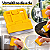 Raspador de Adesivos e Cola com Lâmina Retrátil – Removedor de Resíduos Compacto Amarelo - Imagem 6