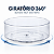 Organizador Giratório 360 Transparente Redondo 23cm - Imagem 5