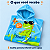 Toalha Poncho Infantil Capuz Dinossauro Azul Praia Piscina - Imagem 9