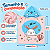 Toalha Poncho Infantil Capuz Coelhinho Rosa Praia Piscina - Imagem 2