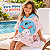 Toalha Poncho Infantil Capuz Coelhinho Rosa Praia Piscina - Imagem 5