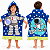 Toalha Poncho Infantil Capuz astronauta Praia Piscina - Imagem 1
