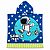 Toalha Poncho Infantil Capuz astronauta Praia Piscina - Imagem 2