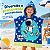 Toalha Poncho Infantil Capuz astronauta Praia Piscina - Imagem 3