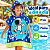 Toalha Poncho Infantil Capuz astronauta Praia Piscina - Imagem 6