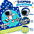 Toalha Poncho Infantil Capuz astronauta Praia Piscina - Imagem 8