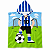 Toalha Poncho Infantil Capuz futebol Praia Piscina - Imagem 5
