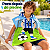 Toalha Poncho Infantil Capuz futebol Praia Piscina - Imagem 9