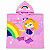 Toalha Poncho Infantil Capuz princesa rosa Praia Piscina - Imagem 6