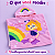 Toalha Poncho Infantil Capuz princesa rosa Praia Piscina - Imagem 7