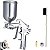 Pistola de Pintura HVLP F-75G Lorben Gravidade Caneca Alumínio 400ml Bico 1,5mm - Imagem 1