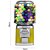 Máquina de Bolinhas Chicletes Lorben Venda Automática Vending Machine Amarela - Imagem 7