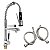 Torneira Gourmet Lorben 50cm Monocomando Misturador Bancada Pia Cozinha Spray Flexível - Imagem 2