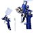 Pistola de Pintura Lorben H-827 HVLP Gravidade 2 Bicos 1,4 e 1,7mm 600ml - Imagem 3