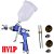 Pistola de Pintura Lorben H-827 HVLP Gravidade 2 Bicos 1,4 e 1,7mm 600ml - Imagem 1