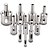 Kit 10 Brocas Serra Copo Diamantadas 6 a 50mm Fura Vidro Mármore Piso Cerâmica Granito - Imagem 1