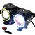 Kit 2x Farol de Milha Lorben Luz Led Moto Universal Alumínio U7 Angel Eyes com Interruptor - Imagem 10